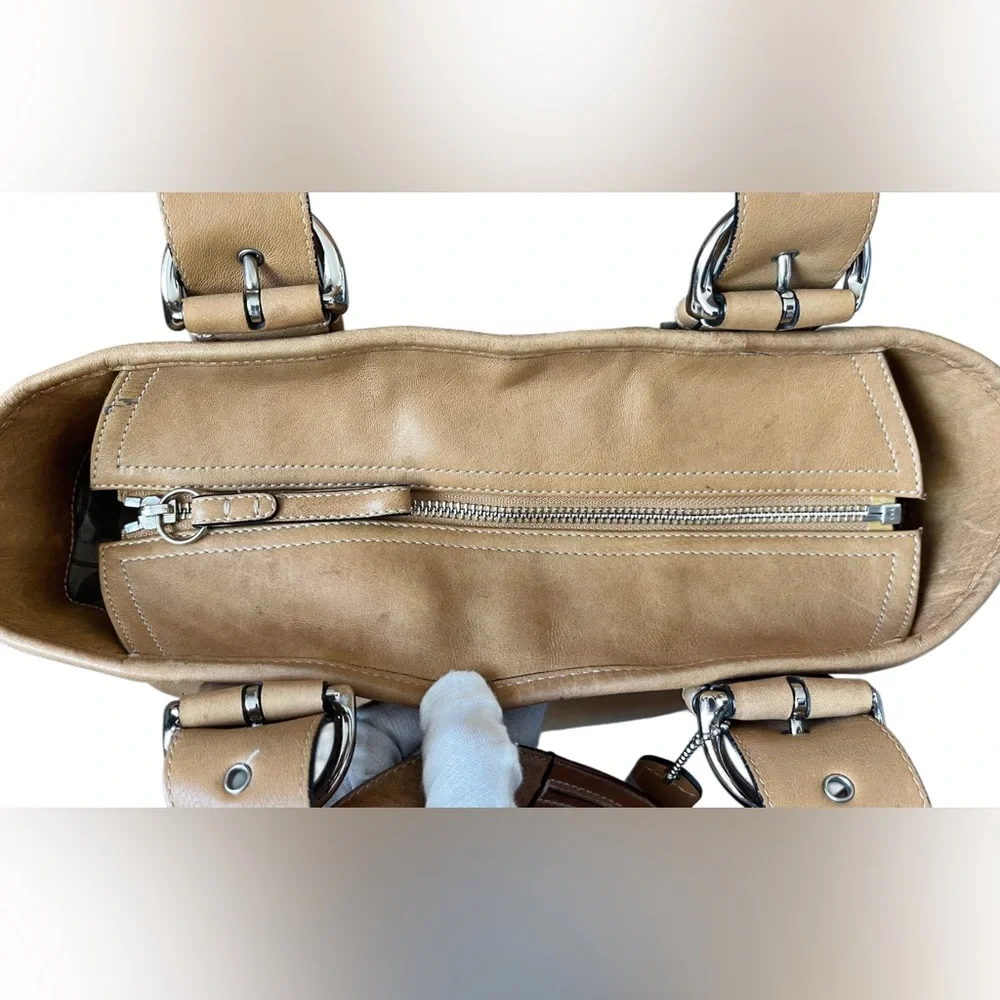 ❌SOLD❌Vintage Coach Leather Tan/Camel Color Shoulder/ Handbag - Picture 12 of 17